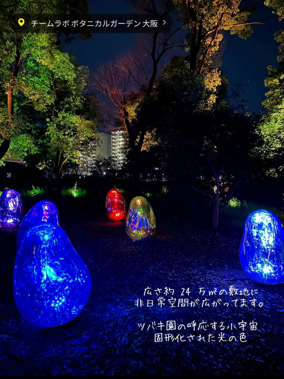 大阪】自然とART 野外ミュージアム チームラボ🌳ボタニカルガーデン