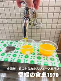 【愛媛県】全国初！蛇口からみかんジュース専門店！！
