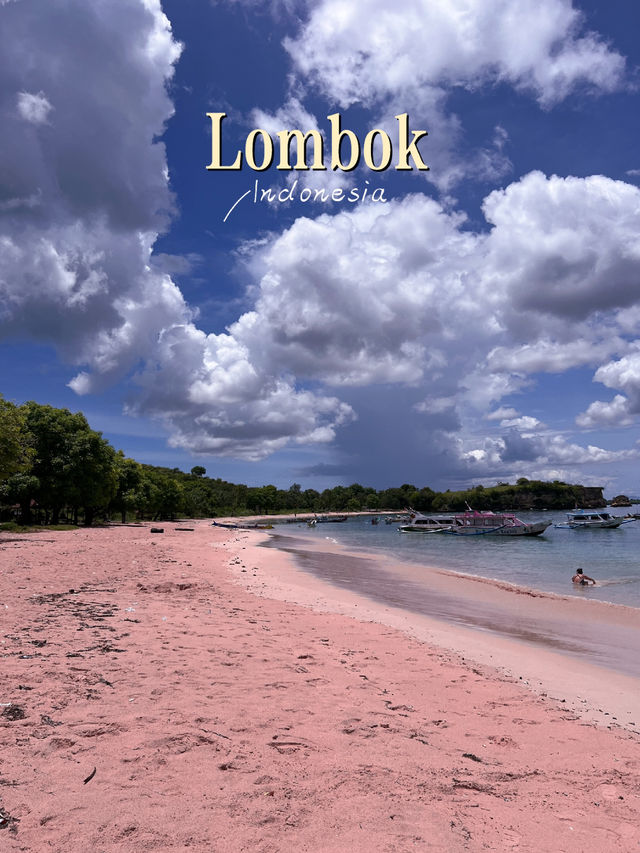 Secret Pink Beach in Lombok, Indonesia 🇮🇩