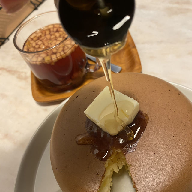 ぐりとぐらのパンケーキ🥞みたいなホットケーキ