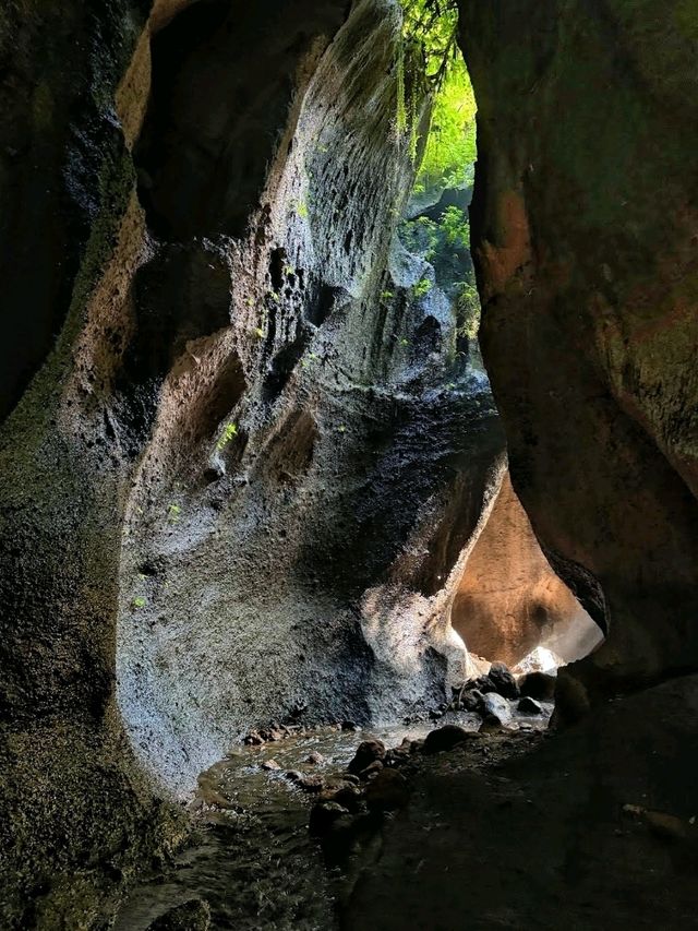 Visiting the unique waterfall in Bali: Tukad Cepung Waterfall