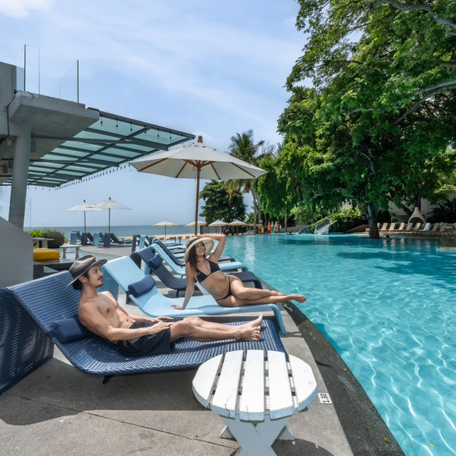 ที่พักติดทะเลชะอำ-หัวหิน สระว่ายน้ำสวยจึ้ง🏝️