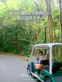 カート運転して広大な敷地を巡ることができるホテル【静岡/伊豆高原】