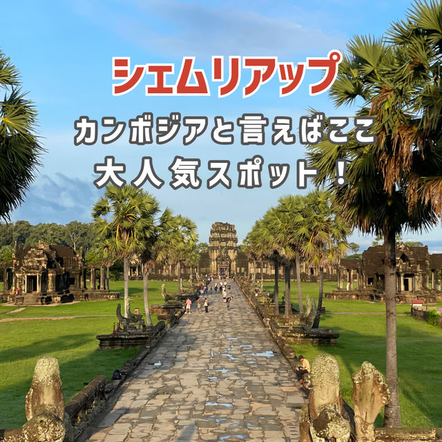 【シェムリアップ】カンボジアと言ったらここ！必ず行きたい大人気スポット🇰🇭
