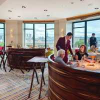 elegant dining with river view of seine
