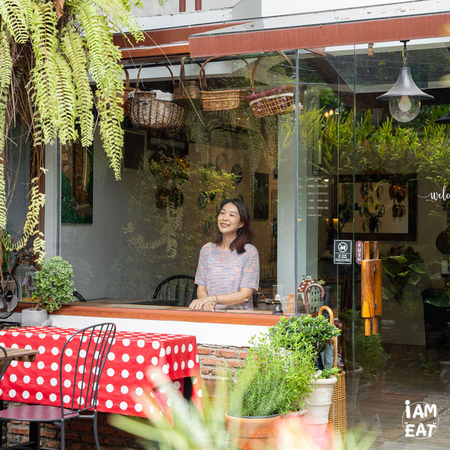 คาเฟ่เบเกิ้ลโฮมเมดในหมู่บ้านย่านประชื่น
