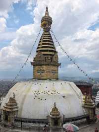 Monkey Temple, The Giant Dome famous stupa in Kathmandu