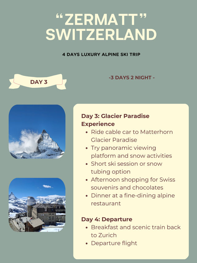 Zermatt, Switzerland – 4 Days Luxury Alpine Ski Trip Zermatt, Switzerland – 4 Days Luxury Alpine Ski Trip