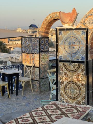 ☕ Relaxation above the Medina, Cafe Panorama 🕌