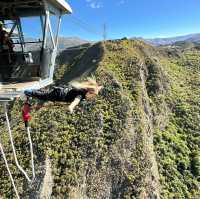 Bungy jumping in New Zealand 