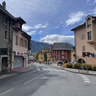 Cute French town on the border of Switzerland 