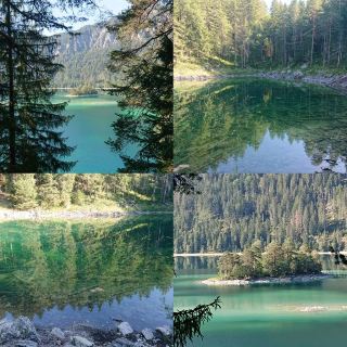 Eibsee in Germany, enchanting lake
