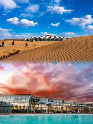 Experiencing the first hotel in the desert in China is really an extraordinary feeling