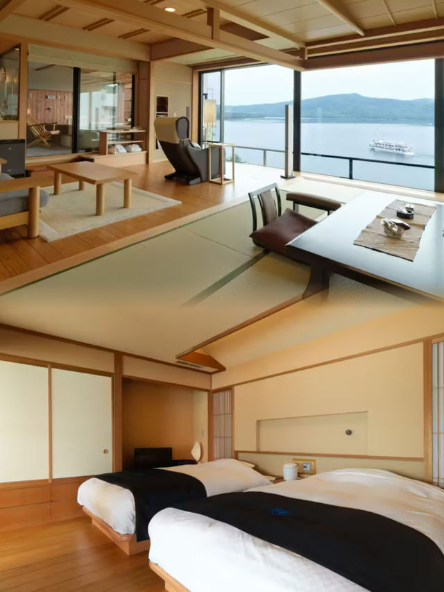為了這湖景溫泉我特意飛了北海道，美到極致