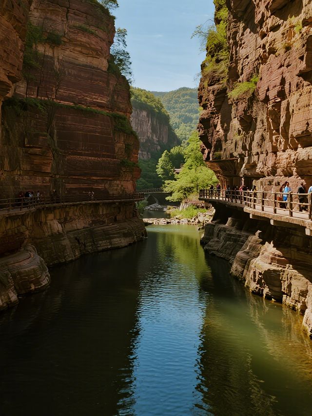 河南秋日親子秘境！破產5A龍潭大峽谷遛娃超香