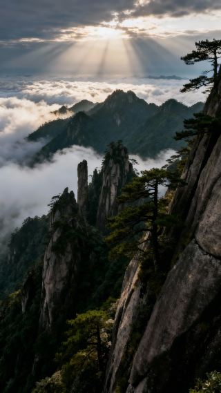 Embark on a Misty Rendezvous: Stroll Among the Clouds on the Cliffside Walkway of Sanqing Mountain