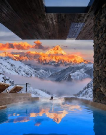 쓰촨 서부의 절경 비밀 장소｜구얼구 일조금산 온천 겨울 탈출 계획