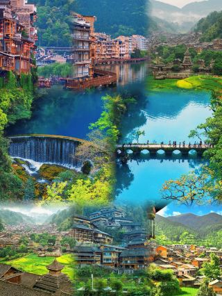 High-speed train departure! Explore 4 Ink-Wash Painting Towns in 3 Days and 2 Nights