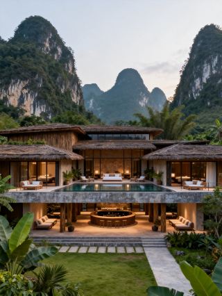 Stayed at the Mountain and Water Hotel in Chongzuo, absolutely stunning