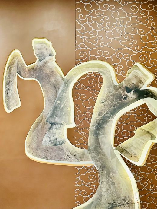 MOHIT ART & CRAFTS 象の彫刻 オブジェ The Painted Pottery Figurines of the Han Dynasty, a popular spot