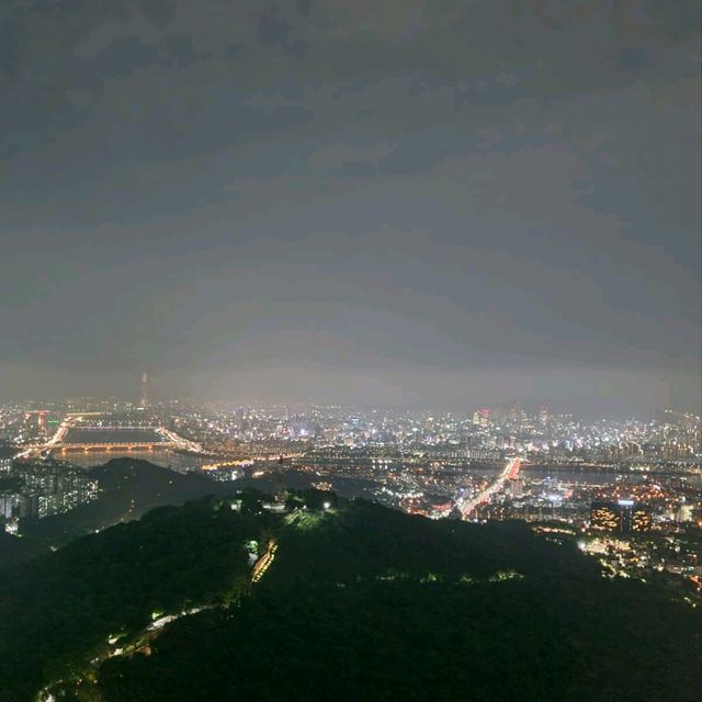 Seoul tower with locks of love