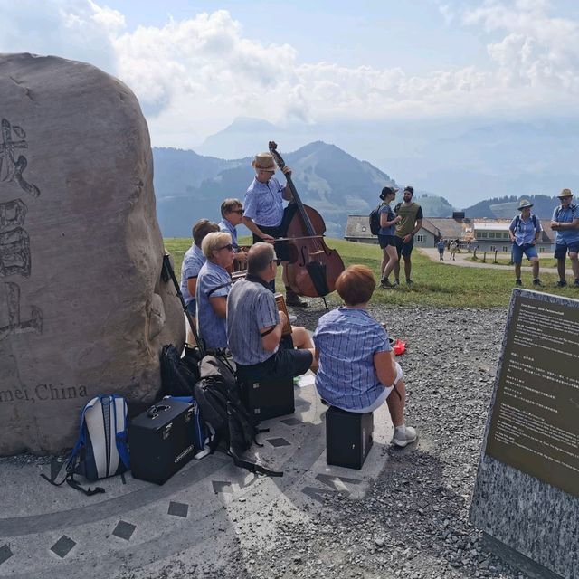 Mt Emei Partnership Stone At Mt Rigi