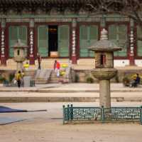 Beautiful Autumn View of Beopjusa Temple