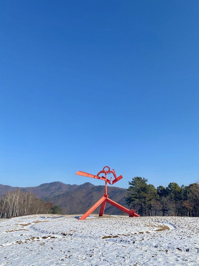 눈올때 가면 더 멋있는 강원도 원주 뮤지엄산💙❄️