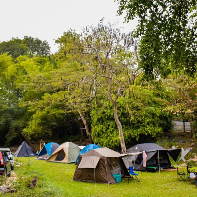 ไปกางเต็นท์ที่สระบุรีกัน 🏕️⛰️