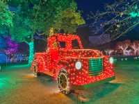 福岡・天神。クリスマスイルミネーションで華やかな『天神中央公園』
