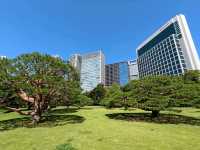日本東京-東京灣旁的城市綠洲：浜離宮恩賜庭園