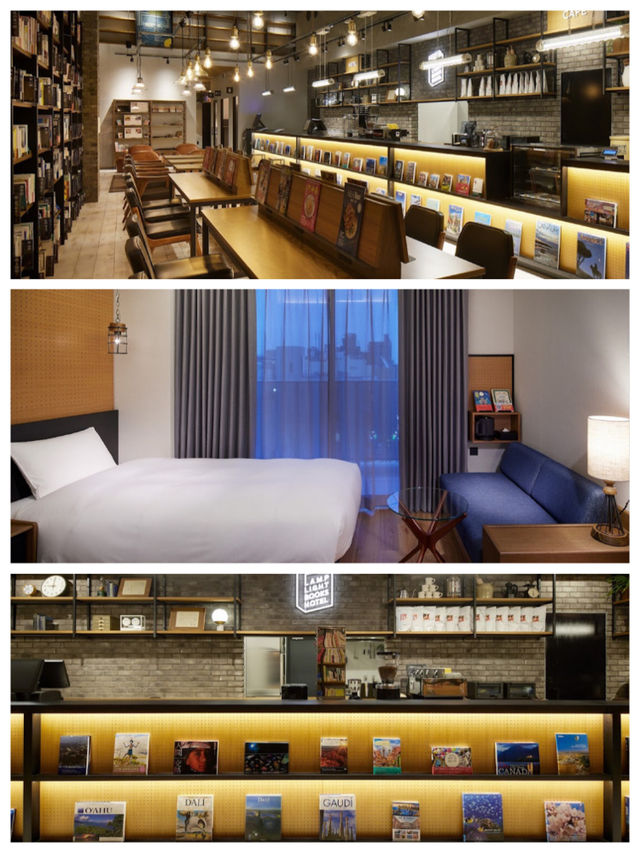「福岡市中心獨特書店融合酒店，溫馨氛圍」🇯🇵 LAMP LIGHT BOOKS HOTEL Fukuoka | ランプライトブックスホテル福岡