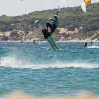 Kitesurfing in Tarifa, Spain