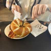 韓国でもっちもちのベーグルを🥯