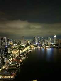 シンガポール　シンガポール観光　Level33からの夜景を見ながら呑むビールは最高だぞ！