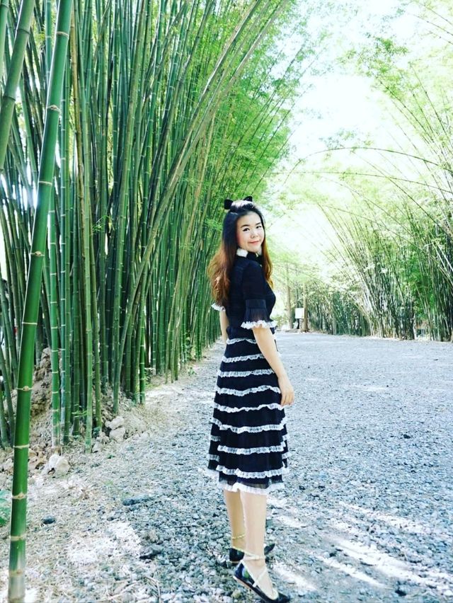 ซุ้มต้นไผ่ วัดจุฬาภรณ์วนาราม นครนายก