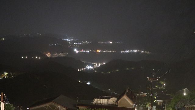 Wander around the magical area of Jiufen (九分) at night