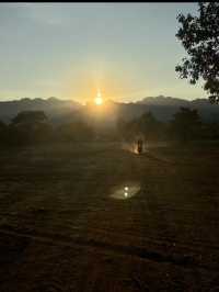 Catching the Sunset in Nam Tok 