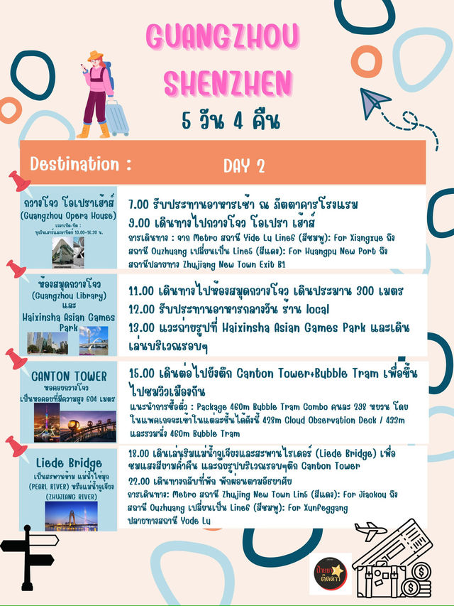 📌แจกแพลนเที่ยว กวางโจว-เซินเจิ้น 5 วัน 4 คืน