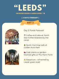 Leeds 3-days itinerary 