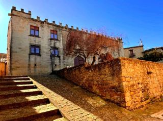 These two buildings, the palace and the church, are one of the key parts of the historic medieval town of Sos dei Cattolico