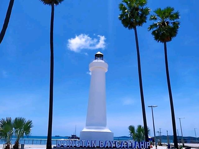 อ่าวดงตาล สัตหีบ หาดสวยน้ำใส ต้นตาลเรียงรายสวยงาม