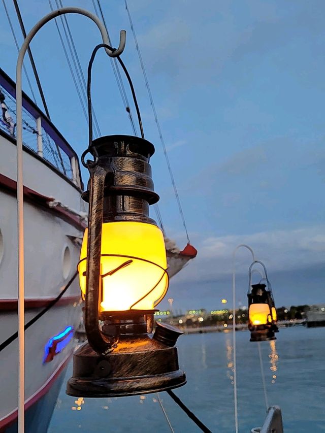 Sunset & Seven Plates at Sea aboard the Royal Albatross Tallship