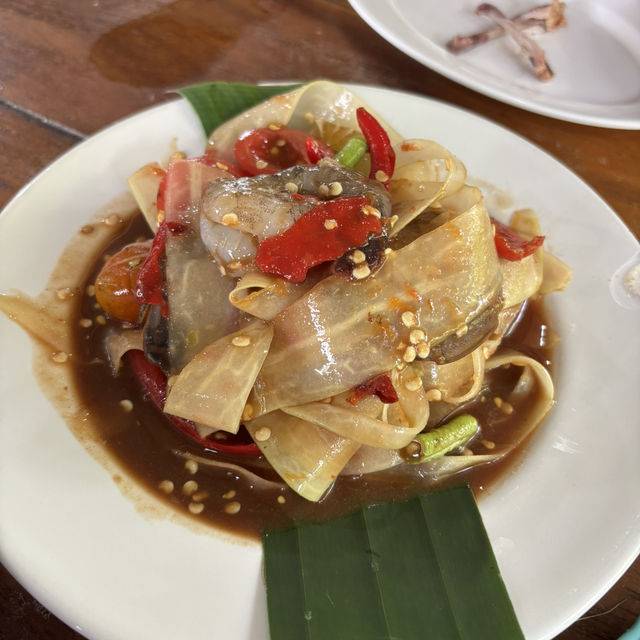 👀😋💦🥗ตำนัวปาก ทับมา ระยอง