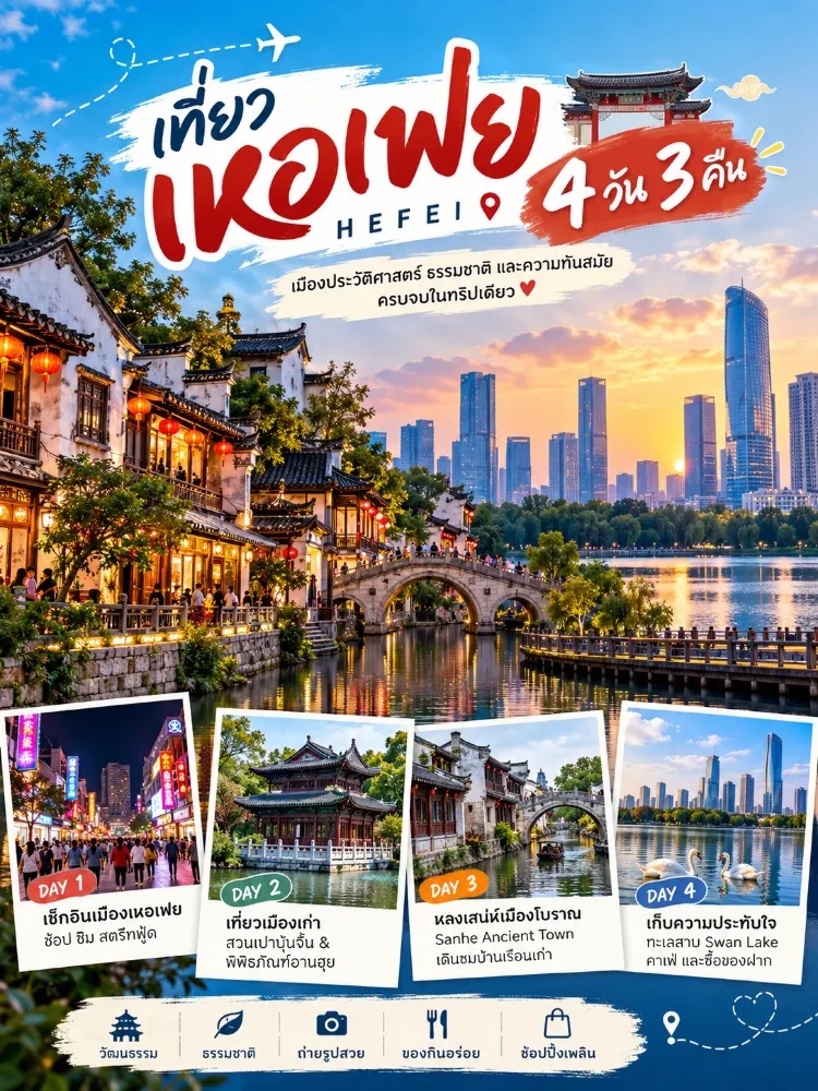 🇨🇳 合肥への4泊3日の旅 | リラックスできる中国旅行
