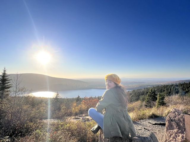 Fall: Sunrise at Cadillac Mountain in Maine