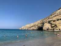 Matala beach Crete 🏖️