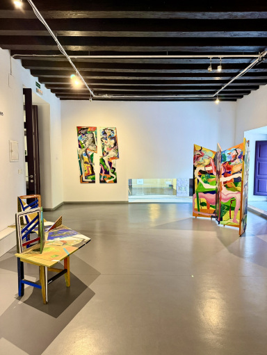 【専用】地中の鼓動/ テクスチャーアート 18×18㎝ S0 モダンアート 京都在住のキモノアーティストJOTARO SAITO氏×陶芸家SHOWKO氏による