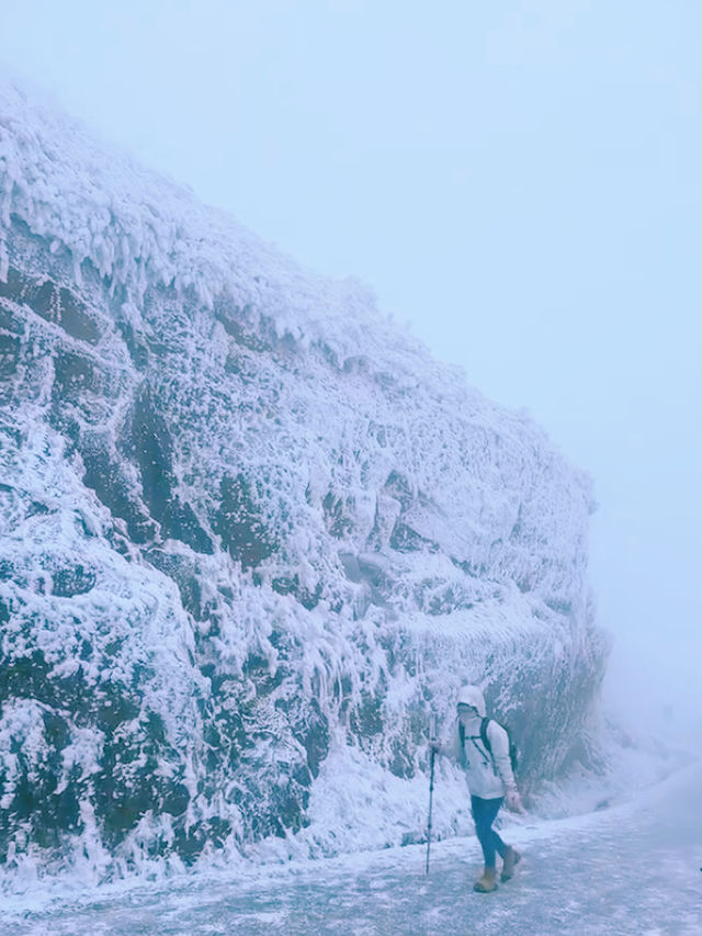 這太東北了竟然在廣東看到雪了！被美哭了