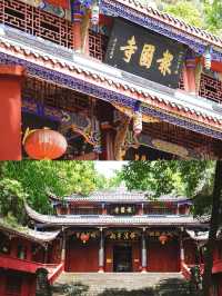 樂至報國寺一-佛在石中